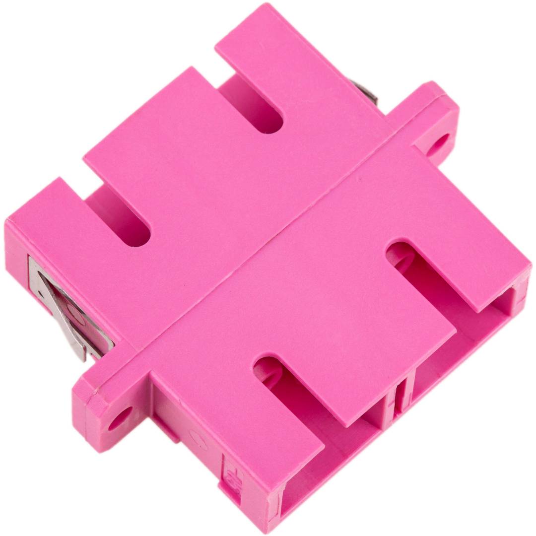 Acoplador de fibra óptica SC a SC multimodo OM4 dúplex