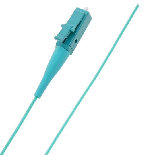MM LC/PC OM3 Glasfaser-Pigtail-Kabel, 2 m, türkisfarben