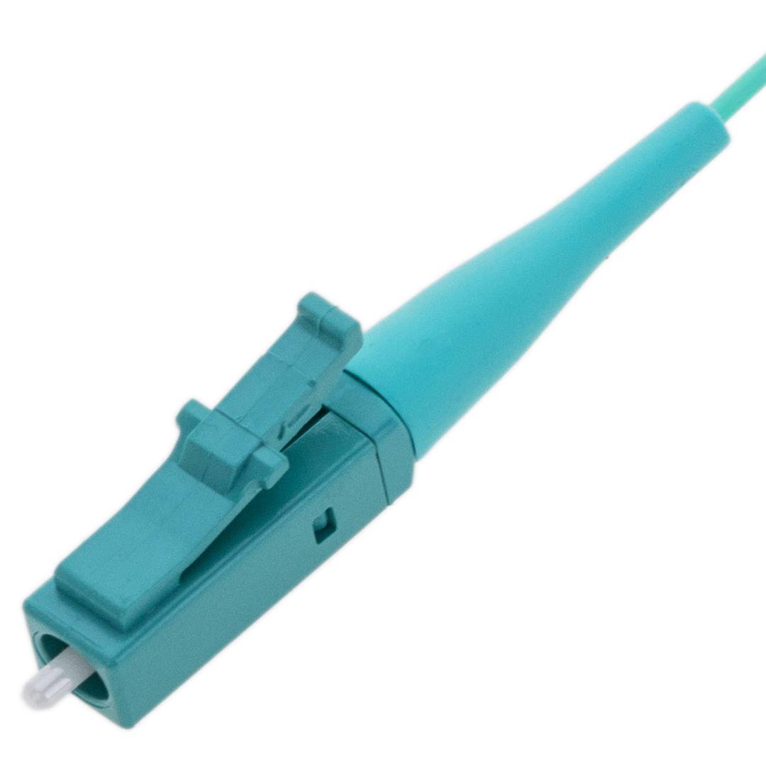 MM LC/PC OM3 Glasfaser-Pigtail-Kabel, 2 m, türkisfarben