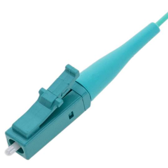 MM LC/PC OM3 Glasfaser-Pigtail-Kabel, 2 m, türkisfarben