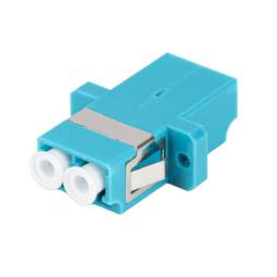Lanberg MM LC/UPC duplex OM3 turquoise glasvezeladapter FA-LCUP-MD31-0001-TQ