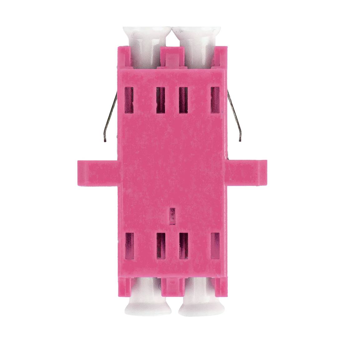 Lanberg LC/UPC duplex OM4 paarse glasvezeladapter FA-LCUP-MD41-0001-VT