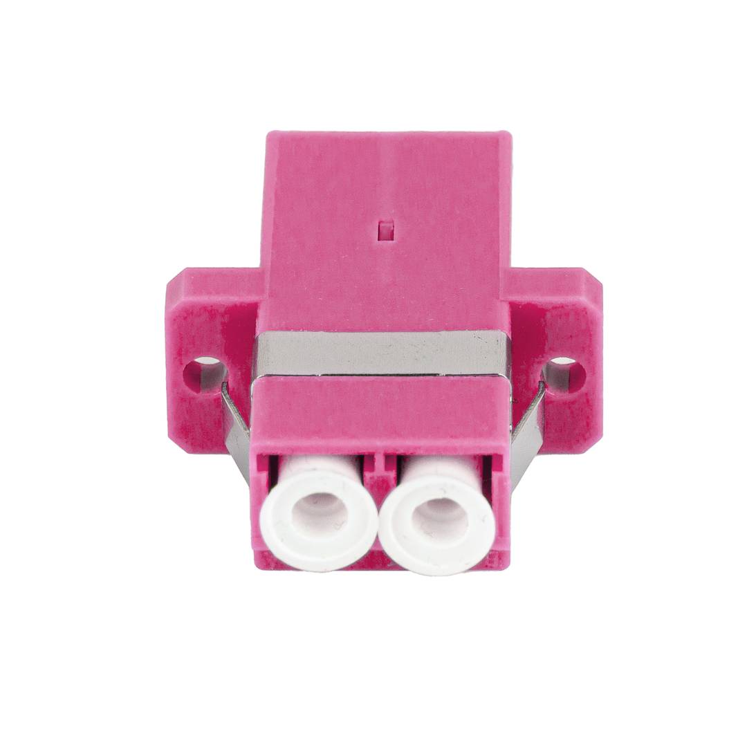 Lanberg LC/UPC duplex OM4 paarse glasvezeladapter FA-LCUP-MD41-0001-VT