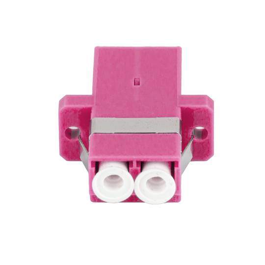 Lanberg LC/UPC duplex OM4 paarse glasvezeladapter FA-LCUP-MD41-0001-VT