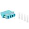Lanberg MM LC/UPC quad OM3 turquoise fiber optic adapter FA-LCUP-MQ31-0001-TQ