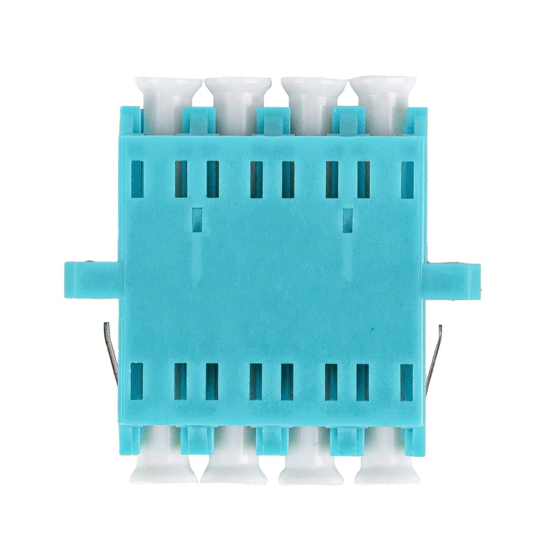 Lanberg MM LC/UPC quad OM3 turquoise fiber optic adapter FA-LCUP-MQ31-0001-TQ
