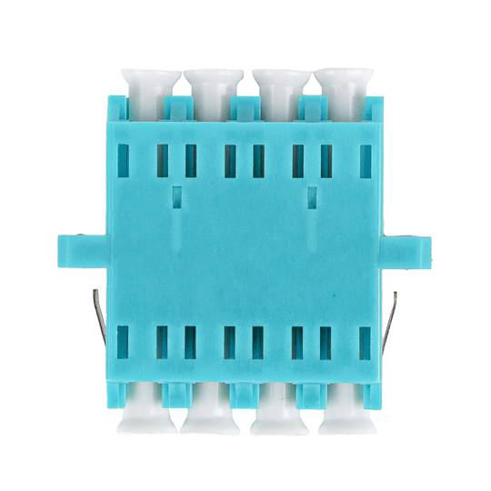 Lanberg MM LC/UPC quad OM3 turquoise fiber optic adapter FA-LCUP-MQ31-0001-TQ