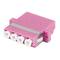 Lanberg MM LC/UPC quad OM4 adattatore fibra ottica viola FA-LCUP-MQ41-0001-VT