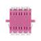 Lanberg MM LC/UPC quad OM4 adattatore fibra ottica viola FA-LCUP-MQ41-0001-VT
