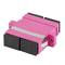 Lanberg MM SC/UPC duplex OM4 violet fiber optic adapter FA-SCUP-MD41-0001-VT