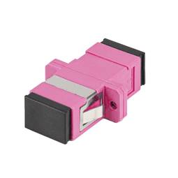Lanberg MM SC/UPC Simplex OM4 Violet Fiber Optic Adapter FA-SCUP-MS41-0001-VT