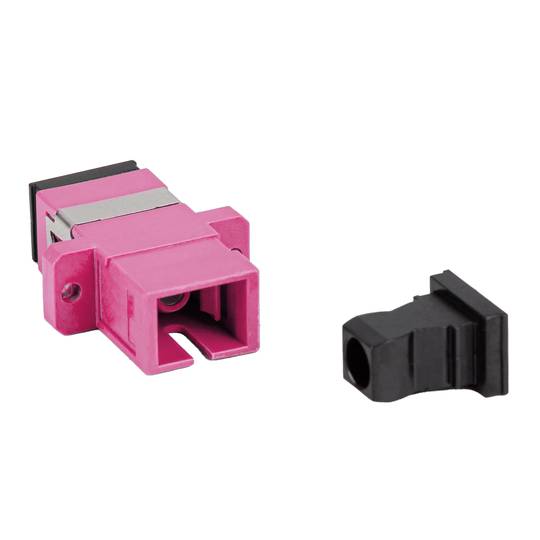 Lanberg MM SC/UPC Simplex OM4 Violet Adaptateur Fibre Optique FA-SCUP-MS41-0001-VT