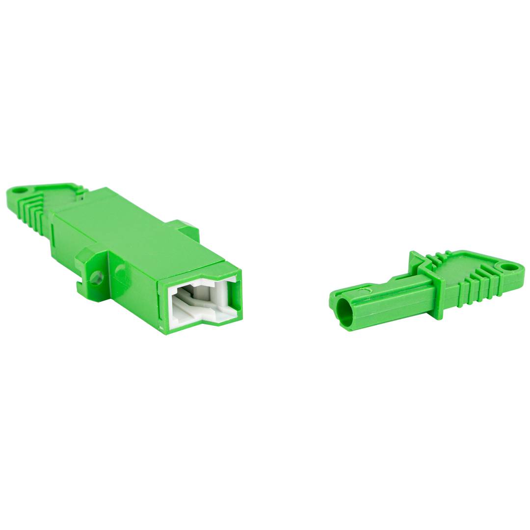 Lanberg SM E2000/APC adaptador de fibra óptica simplex verde FA-E200-SS01-0001-GN