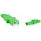 Lanberg SM E2000/APC adaptador de fibra óptica simplex verde FA-E200-SS01-0001-GN