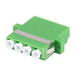 Lanberg SM LC/APC adattatore quad fibra ottica verde FA-LCAP-SQ01-0001-BU