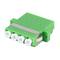 Lanberg SM LC/APC quad adaptateur fibre optique vert FA-LCAP-SQ01-0001-BU