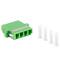 Lanberg SM LC/APC quad adaptateur fibre optique vert FA-LCAP-SQ01-0001-BU