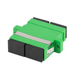 Pack of 20 units fiber optic adapter Lanberg SC/APC simplex green FA-SCAP-SD01-2001-BK