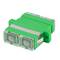 Adaptador de red óptico Lanberg SC/APC Duplex transparente FA-SCAP-SD01-0001-TR