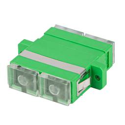 Pack de 20 unidades adaptador de fibra óptica Lanberg SM SC/APC duplex verde FA-SCAP-SD01-2001-TR