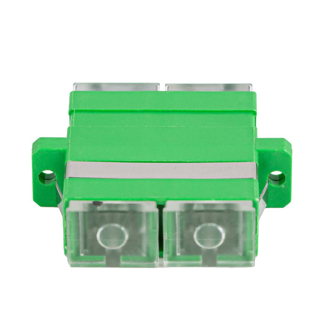 Packung mit 20 Einheiten Glasfaseradapter Lanberg SM SC/APC duplex grün FA-SCAP-SD01-2001-TR