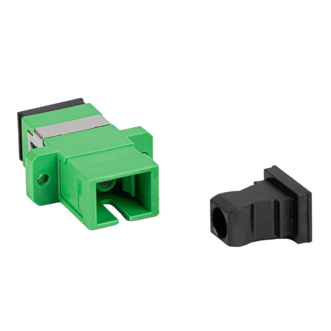 Pack de 25 unidades adaptador de fibra óptica Lanberg SM SC/APC Simplex verde FA-SCAP-SS01-2501-BK