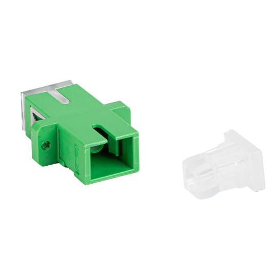 Pack de 25 adaptateurs fibre optique Lanberg SM SC/APC Simplex vert FA-SCAP-SS01-2501-TR