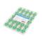 Pack de 25 adaptateurs fibre optique Lanberg SM SC/APC Simplex vert FA-SCAP-SS01-2501-TR