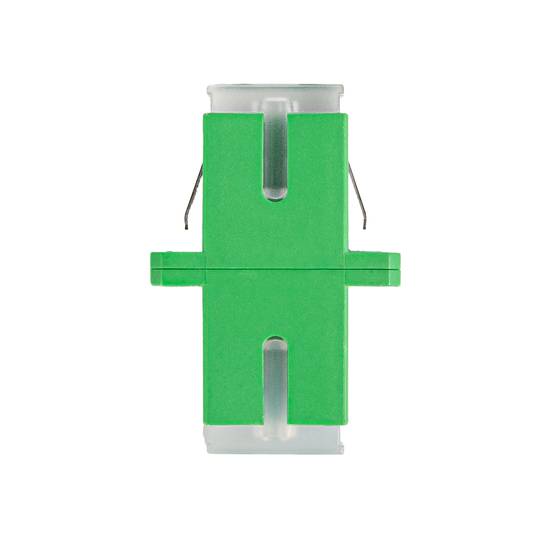 Pack de 25 adaptateurs fibre optique Lanberg SM SC/APC Simplex vert FA-SCAP-SS01-2501-TR
