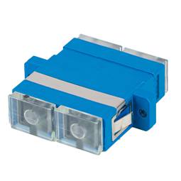 Lanberg SM SC/UPC Duplex Blue Fiber Optic Adapter FA-SCUP-SD01-0001-BU