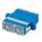 Adaptador de fibra óptica Lanberg SM SC/UPC Duplex azul FA-SCUP-SD01-0001-BU