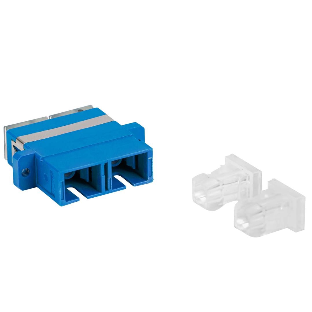Adaptador de fibra óptica Lanberg SM SC/UPC Duplex azul FA-SCUP-SD01-0001-BU
