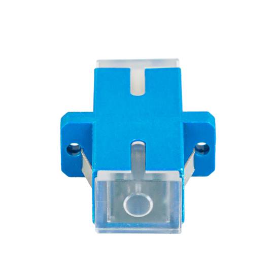 Pak van 25 stuks glasvezeladapter SC/UPC simplex transparant Lanberg FA-SCUP-SS01-2501-BU