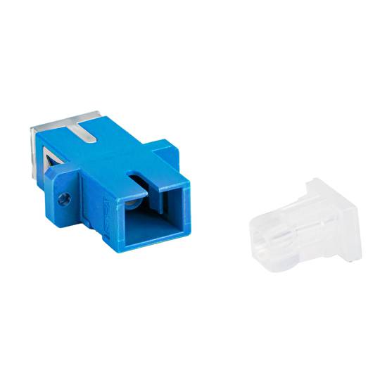 Adaptador de fibra óptica Lanberg SM SC/UPC simplex azul FA-SCUP-SS01-0001-BU