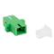 Adaptador de fibra òptica Lanberg SM ST/UPC simplex verd FA-SCAP-SS01-0001-TR