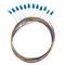 Pack de 12 unités de câble fibre optique Lanberg SM LC/UPC G657A1 de 2m multicolore FP-LCUP-SS21-1202-MC