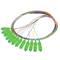Pack de 12 unitats cable pigtail de fibra òptica de Lanberg SC/APC G657A1 de 2m multicolor FP-SCAP-SE21-1202-MC