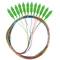 Pack de 12 unitats cable pigtail de fibra òptica de Lanberg SC/APC G657A1 de 2m multicolor FP-SCAP-SE21-1202-MC