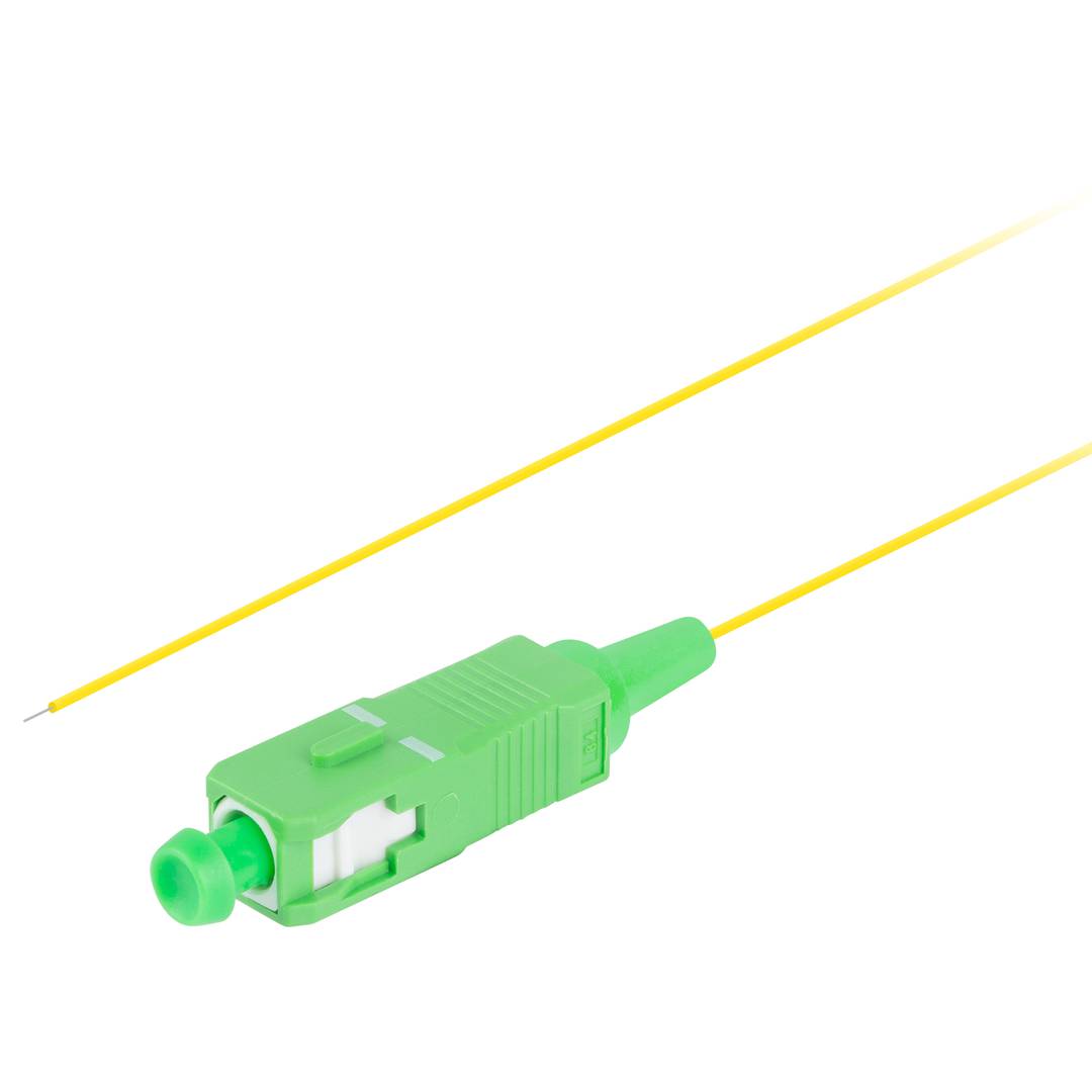 Lanberg SC/APC G657A1 câble fibre optique pigtail 2m jaune FP-SCAP-SS11-0020-YE