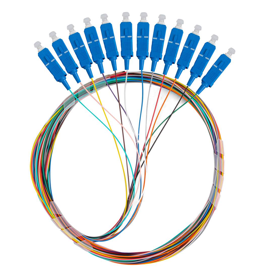 Opakowanie 12 sztuk Lanberg SM SC/UPC G657A1 2m wielokolorowy kabel światłowodowy typu pigtail FP-SCUP-SE21-1202-MC