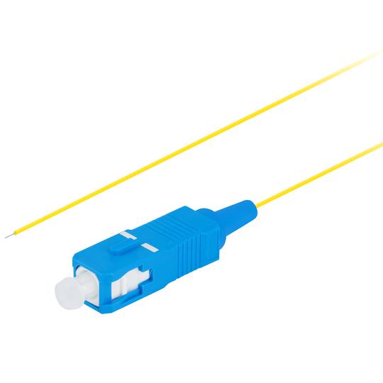 Pigtail światłowodowy Lanberg SC/UPC G657A1 2m żółty FP-SCUP-SE11-0020-YE