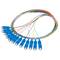 Packung mit 12 Einheiten Lanberg SC/UPC G657A1 Glasfaser-Pigtail-Kabel mit 2 m mehrfarbigem FP-SCUP-SS21-1202-MC