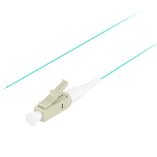 Câble fibre optique pigtail Lanberg MM LC/UPC OM3 2m couleur turquoise FP-LCUP-MS31-0020-TQ