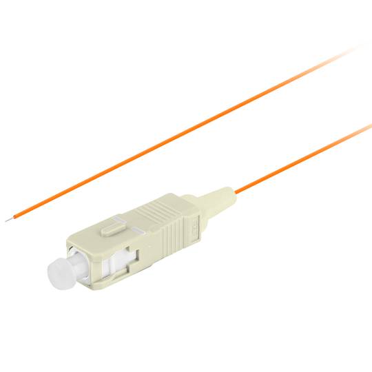 Lanberg MM SC/UPC OM2 2m pomarańczowy pigtail światłowodowy FP-SCUP-MS21-0020-OG