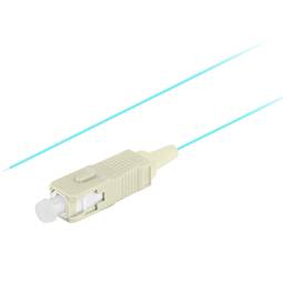 Pigtail światłowodowy Lanberg MM SC/UPC OM3 2m turkusowy FP-SCUP-MS31-0020-TQ