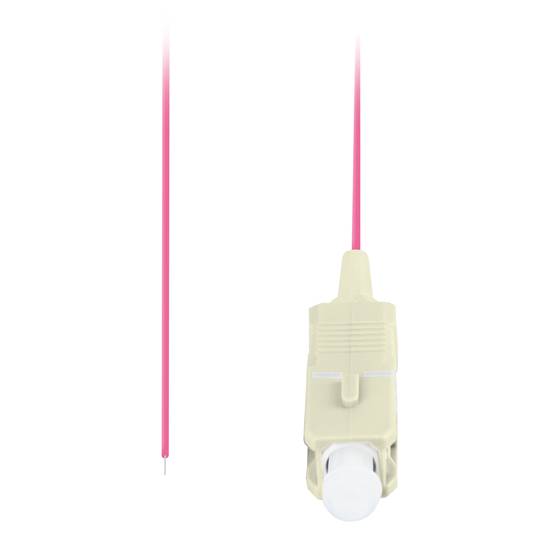 Cable pigtail de fibra óptica de Lanberg MM SC/UPC OM4 de 2m color violeta FP-SCUP-MS41-0020-VT