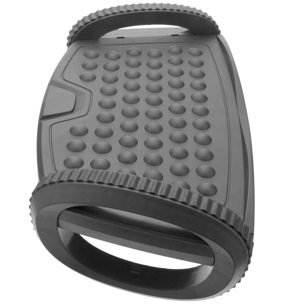 Podnóżek z regulowaną plastikową platformą czarny 310 x 220 mm