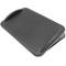 Podnóżek z regulowaną czarną plastikową platformą 424 x 283 mm