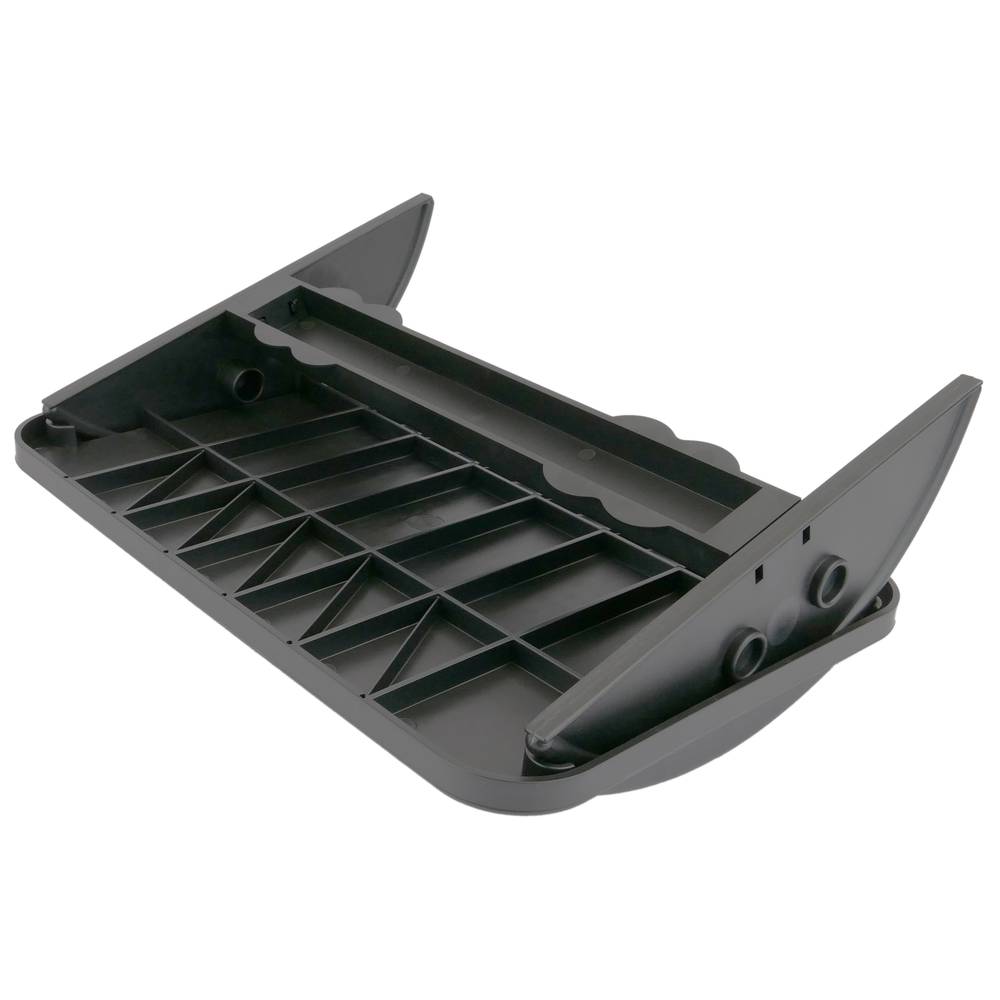 Podnóżek z regulowaną czarną plastikową platformą 424 x 283 mm