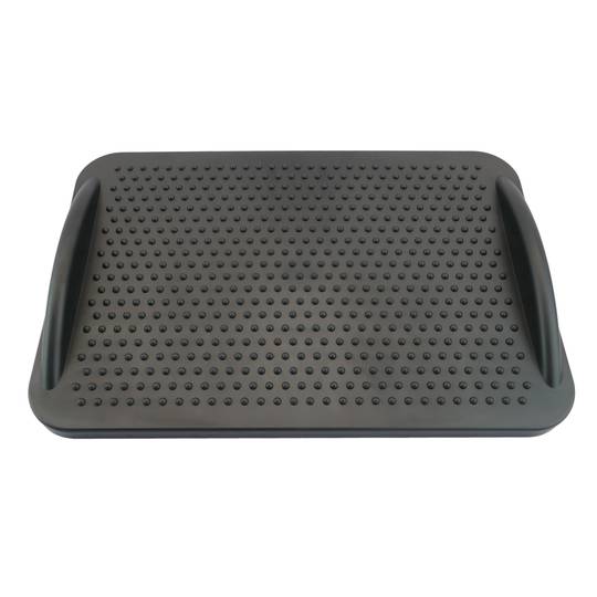 Podnóżek z regulowaną czarną plastikową platformą 424 x 283 mm